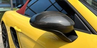 Coques de rétroviseurs en fibre de carbone sèche préimprégnée de style OEM de haute qualité pour Porsche 718 982 Cayman Boxster 2016 à 2021 LHD