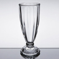 Vaso de Vidrio Transparente con Diseño Moderno, Apto para Alimentos y Lavavajillas, con Base, para Fiestas y Bares, Cristal