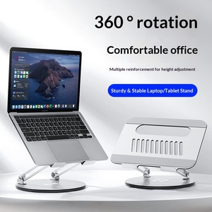 360 °   Soporte Giratorio para Portátil, Plegable y Ajustable en Altura, con Diseño de Disipación de Calor - Product Image 1