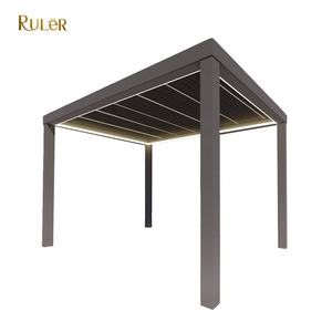 Pérgola impermeable <span class=keywords><strong>de</strong></span> lujo para clubes al aire libre, accesorio <span class=keywords><strong>de</strong></span> aluminio eléctrico <span class=keywords><strong>de</strong></span> techo con lupa <span class=keywords><strong>de</strong></span> diferentes tamaños, para jardín - Product Image 6