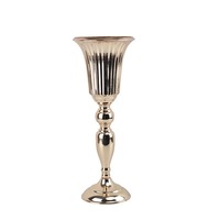 Vases en fer doré modernes de haute qualité, taille personnalisée, centre de table de luxe, supports à fleurs pour mariages, événements et fêtes
