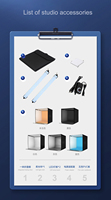 Caja de Luz LED Portátil de 40cm para Estudio Fotográfico, Mini Carpa Plegable con Tiras de Luz y 5 Fondos de Colores para Fotografía de Productos