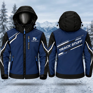 Chaqueta Softshell Impermeable Personalizada con Capucha para Unisex, Ropa de Trabajo Informal de Otoño para Exteriores con Cremallera Frontal y Logotipo - Product Image 6