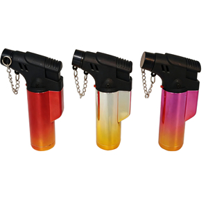 Briquet torche à gaz électrique en plastique moderne, rechargeable au butane, coupe-vent, durable, écologique, avec logo personnalisé OEM, vente en gros directe usine - Product Image 2