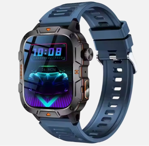 QX12 1.96 Inch Smart Watch 3ATM Waterproof 420mAh Battery SOS BT Call Phone Answer Call Remote Control for Outdoor Sports