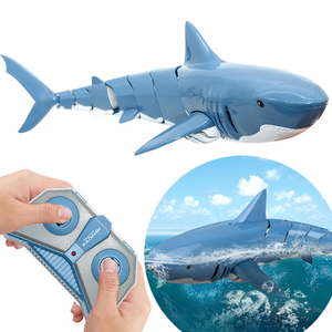 Bateau jouet télécommandé JJRC S10 RC Shark, jouet de piscine, poisson télécommandé, jouets de simulation d'animaux sous-marins, cadeau de Noël - Product Image 1