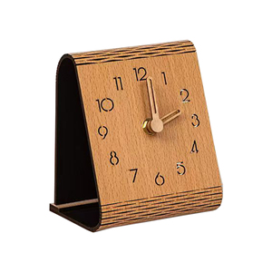 Reloj despertador Digital de cuarzo silencioso Temporizador de madera para dormitorio u oficina Pantalla de aguja para la jubilación escolar o Pascua - Product Image 1