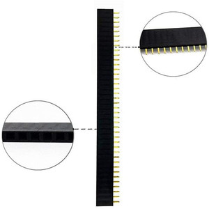 20 pièces (10 paires) de borniers à broches brisables 2,54 mm 1x40 à rangée unique, mâles et femelles, pour carte PCB, connecteur JST, pour kit DIY Arduino - Product Image 5
