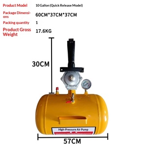 Compresseur d'air pour pneus, <span class=keywords><strong>gonfleur</strong></span> haute pression pour pneus de voiture et de camion, réservoir d'air de 3/5/10 gallons - Product Image 4