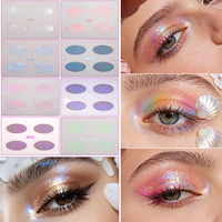 Autocollants pour les yeux effet fard à paupières, imperméables, écologiques, à paillettes, imprimés par transfert d'eau, maquillage temporaire, tatouage autocollant pour les yeux