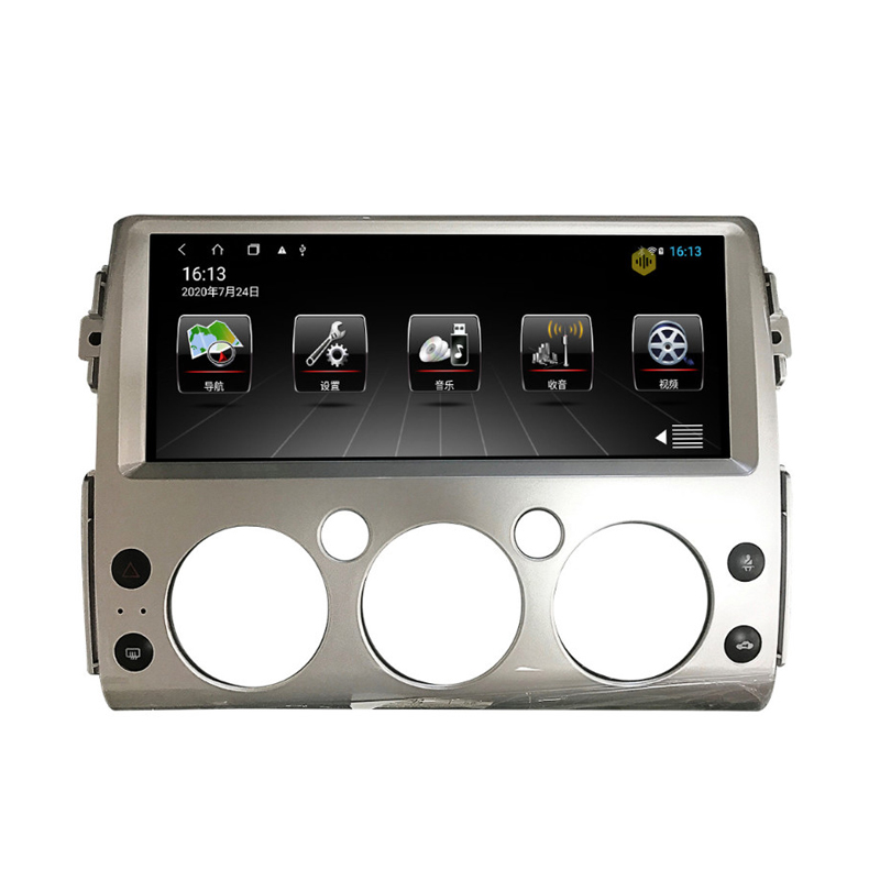 Автомагнитола 12,3 дюйма, gps-навигация, стерео, 1 Гб + 16 ГБ, сенсорный экран, мультимедийный плеер, android, для toyota fj cruiser, радио