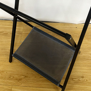 X Shape Foldable Floor Standing Clothes Drying Rack Black Mobile For Home Balcony Dormitory - Product Image 3