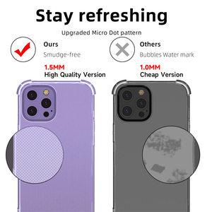 Pour <span class=keywords><strong>Iphone</strong></span> 16 étui antichoc, 1.5mm Transparent cristal clair Tpu pare-chocs étui de téléphone pour <span class=keywords><strong>iPhone</strong></span> 11 12 13 14 15 16 17 Pro Max - Product Image 2