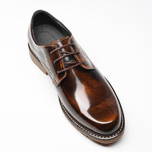 Zapatos Oxford de Vestir para Hombre, de Cuero Genuino, Hechos a Mano, de Alta Gama, Lujosos, Modernos, con Cordones, Impermeables, para Otoño - Product Image 5