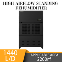 Nouveau déshumidificateur industriel électrique de grande capacité 1440L/D, 60kg/h, pour serre, sous-sol et grand entrepôt