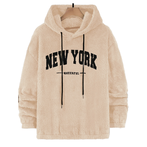 Promotion Exceptionnelle : Blouson Décontracté Tricoté de Haute Qualité pour Homme avec Broderie Lettres, en Polyester et Spandex, Capuche à Cordon - Product Image 1