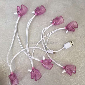 أفضل كابل شحن للهاتف بإضاءة عيد الميلاد الجديد مع 8 مصابيح LED على شكل طائر الفلامنجو - Product Image 4