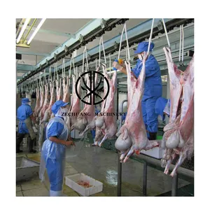 Easy Operation Sheep Slaughtering Stunning Equipment Automatic Produce Processing Line For Halal Goat Abattoir Plant
