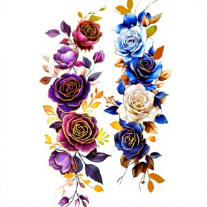 Pegatinas Adhesivas Decorativas de PET con Diseño Floral para Diario, Envoltura de Regalos y Decoración Festiva - Product Image 3