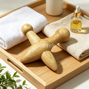 Massaggiatore a croce in legno per agopressione, bastone <span class=keywords><strong>giapponese</strong></span> per meridiani, strumento per pressione sui punti di agopuntura e riflessologia plantare - Vendita calda - Product Image 1