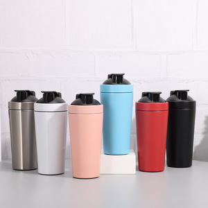 สินค้าใหม่ขวดน้ํายิมเครื่องปั่นสแตนเลสพร้อมโลโก้โปรตีนยิมเชคเกอร์ถ้วยเชคเกอร์แบบกําหนดเอง - Product Image 2