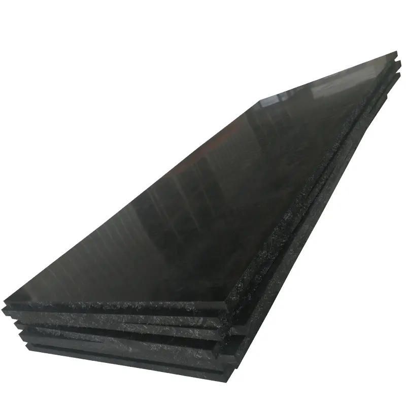중국 내마모성 UHMWPE 롤러 플레이트 블랙 PE1000 플라스틱 시트 피로 방지 폴리에틸렌 슬라이딩 보드