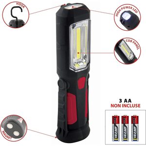 ไฟฉาย LED COB 3W Is404 Velamp พร้อมตะขอแม่เหล็กปรับได้ไฟทำงานแบบพกพา - Product Image 2