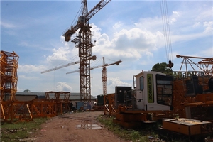 Nueva Grúa Torre para Construcción, Capacidad de Carga Nominal de 5-8 Toneladas, con Caja de Cambios, Motor de Engranajes, Rodamientos, Componentes Principales, Marca HAISHAN - Product Image 3