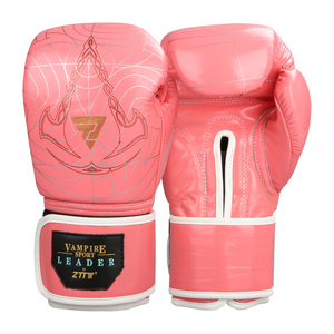 <span class=keywords><strong>Guantes</strong></span> de entrenamiento de boxeo profesionales, de cuero real, diseño personalizado, 12oz, 16oz - Product Image 3