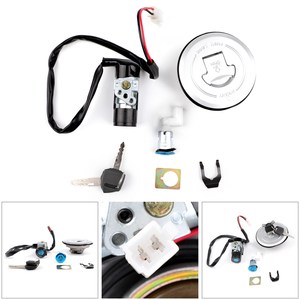 Juego de llaves de bloqueo de asiento de tapa de combustible de interruptor de encendido para <span class=keywords><strong>Honda</strong></span> <span class=keywords><strong>CBR125R</strong></span> 2004-2010 CBR125RS - Product Image 2