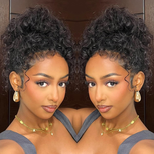 Perruque frontale en dentelle HD 360 invisible, effet peau, cheveux humains, ondulations naturelles, <span class=keywords><strong>sans</strong></span> colle, pré-épilée, pré-coupée, nœuds décolorés, petite taille, frontale complète - Product Image 1