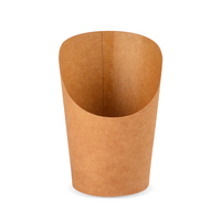 Fabrication de frites avec logo personnalisé, gobelets en papier, de qualité alimentaire, avec tasses, 50 pièces, 16oz