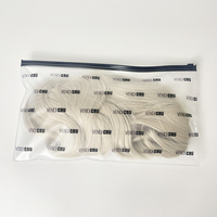Sacs d'Emballage en Plastique Luxe Frosted Transparent EVA TPU PVC à Fermeture Éclair avec Logo Personnalisé, Coulissants, pour Extensions de Cheveux et Perruques