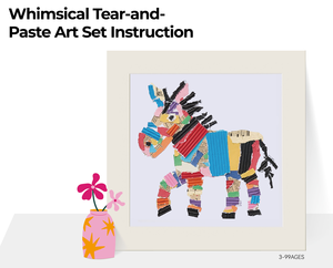 Set Creativo per Bambini per <span class=keywords><strong>Disegno</strong></span> con Carta Strappabile, Giocattolo Educativo Sicuro ed Ecologico per Genitori e Figli, Kit Completo per Decorazioni Domestiche - Product Image 4