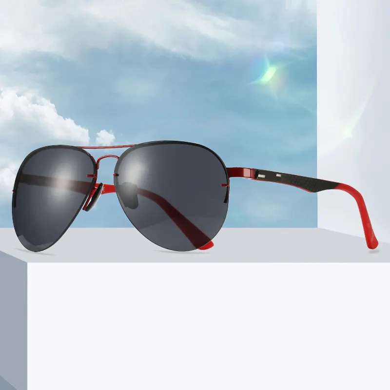 Venta directa de fábrica Gafas de sol retro Uv400 Lentes de vidrio Gafas de sol cuadradas para hombres