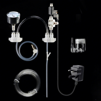 Kit DIY Générateur de CO2 pour Aquarium avec Diffuseur de Valve, Dispositif de Pression et de Débit d'Air pour Plantes Aquatiques