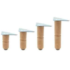 Protecteurs de pieds de pieds de meubles en bois naturel de 12 cm pour une durabilité et un attrait esthétiques améliorés - Product Image 1