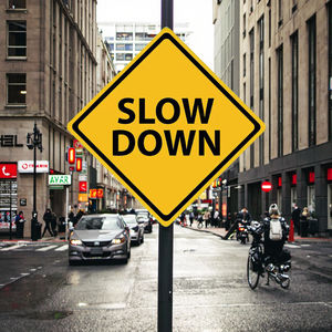 علامات السلامة المرورية علامات تحذير السرعة تخصيص لوحة الألومنيوم - Product Image 2