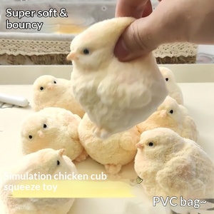Jouet anti-stress en peluche poussin mignon à pincer, en TPR, fait main, pour enfants de 5 à 7 ans, amusant et ludique - Product Image 4
