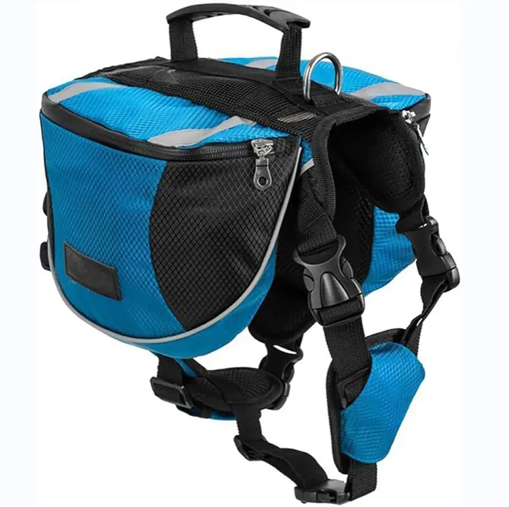 Pack Hound Travel Camping Polyester Dog Saddlebags Saddle Bag for Dog