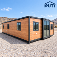 Maison conteneur extensible de 30 pieds à faible entretien, cabine modulaire préfabriquée en acier, maison portable à longue durée de vie pour camp minier