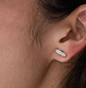 2025ใหม่ต่างหูแฟชั่นคุณภาพสูงเก๋ไก๋ทันสมัยสำหรับเด็กผู้หญิง925เงิน18K สีเหลืองทอง zircon - Product Image 2