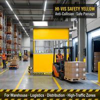 Puerta Enrollable Automática de PVC de Alta Velocidad con Cortina de Luz de Seguridad para Estacionamiento Interior, Garaje y Separación de Talleres