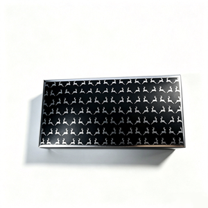 Scatola Festiva per Ciglia Finte in Lamina Argentata con Finestra a Silhouette Dinamica di Cervo, Custodia Magica per Cosmetici per Regali di Natale e Capodanno - Product Image 5