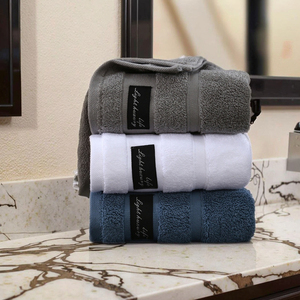 Serviette de lavage de visage en coton spécial Hilton Five-Star Hotel épaissie pour un usage domestique et un spa transfrontalier - Product Image 2