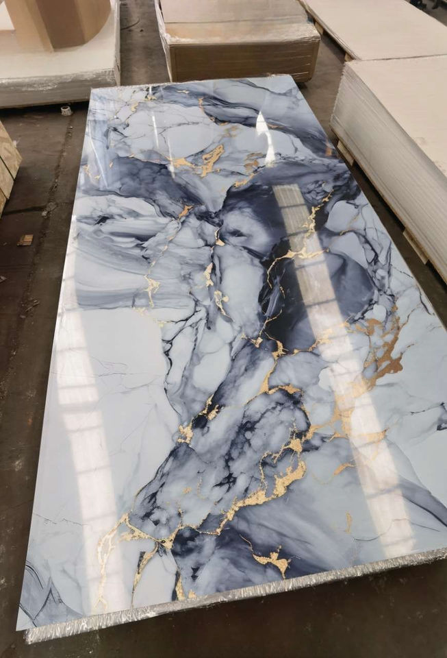 UV Marble PVC Waterproof Wall Panels for Household Interior Decoration ...