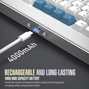Wireless BT 3-mode mechanical <b>keyboard</b>, linear axis, hot-swappable customizable gaming and office <b>keyboard</b> - Product Image 5