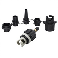 Nouveau kit d'adaptateurs de valve d'air en plastique modèle 241119 pour paddleboard, kayak, pompe à air gonflable, tente, buse d'air multifonction
