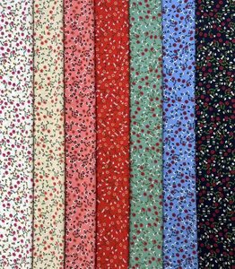 Thiết Kế Mới Hoa 100% Polyester Vải 95% Polyester 5% Spandex 4 Cách Căng In Lót Cho Phụ Nữ Của Dresses - Product Image 2