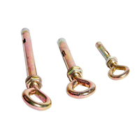 Boulon à œil en acier au carbone M6-M20, ancre en acier inoxydable 304 316, crochet fermé, boulon d'expansion pour la construction en béton et en maçonnerie